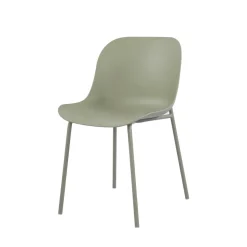 DIEGO Lot de 4 chaises intérieur et extérieur en plastique et métal