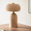 DORIA Lampe à poser champignon en métal
