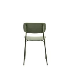 ELIN Lot de 4 chaises en plastique et métal