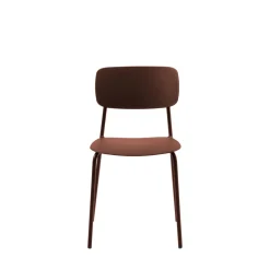 ELIN Lot de 4 chaises en plastique et métal