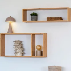 EMBER Étagère murale en bambou L70cm
