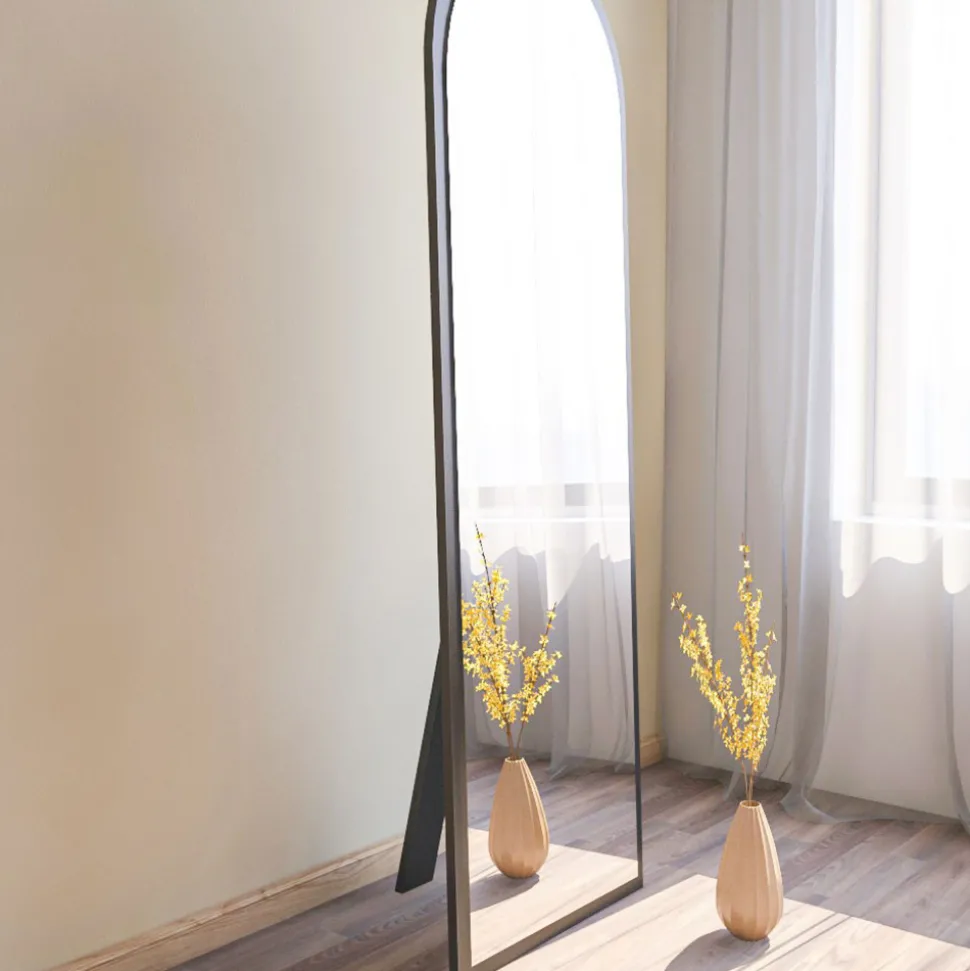 EMRI Miroir sur pieds en bois 50x160cm