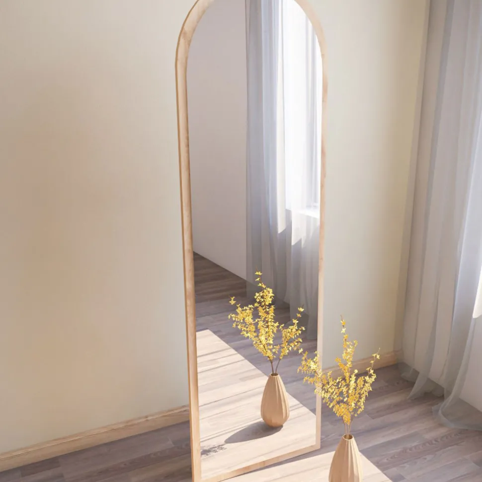 EMRI Miroir sur pieds en bois 50x160cm
