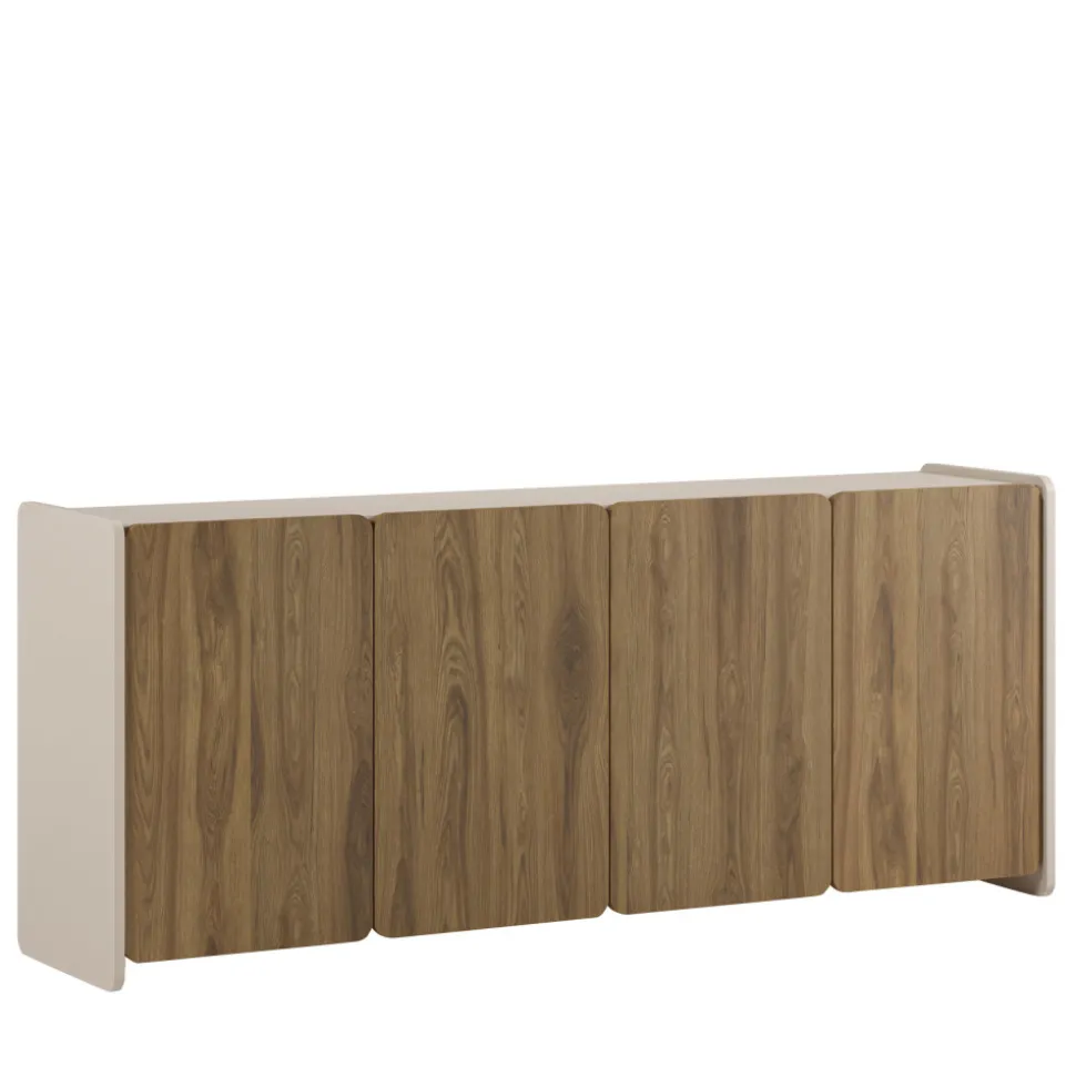 ENARA Buffet 4 portes en bois L180cm