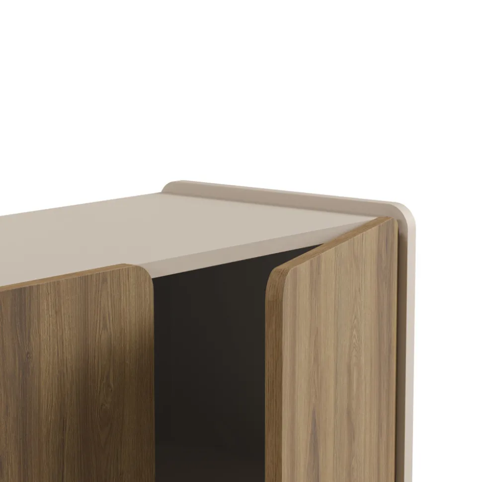 ENARA Buffet 4 portes en bois L180cm