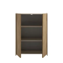 ENARA Buffet haut 2 portes en bois H125cm