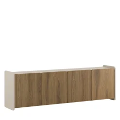 ENARA Meuble TV 4 portes en bois L180cm