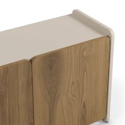 ENARA Meuble TV 4 portes en bois L180cm