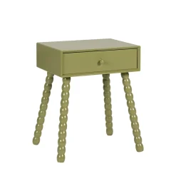 ENKO Table de chevet 1 tiroir en bois