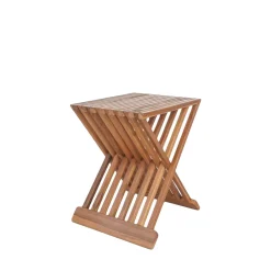 ERTO Tabouret en teck H45cm