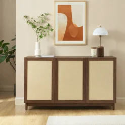 ESTELA Buffet 3 portes en bois L140cm