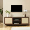 ESTELA Meuble TV 2 portes en bois L150cm