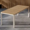 ETNA Table à manger de jardin 8 personnes en aluminium