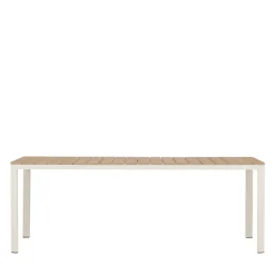 ETNA Table à manger de jardin 8 personnes en aluminium