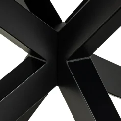 EURAME Table à manger extensible 6 à 12 personnes en céramique et métal 200-240x100cm