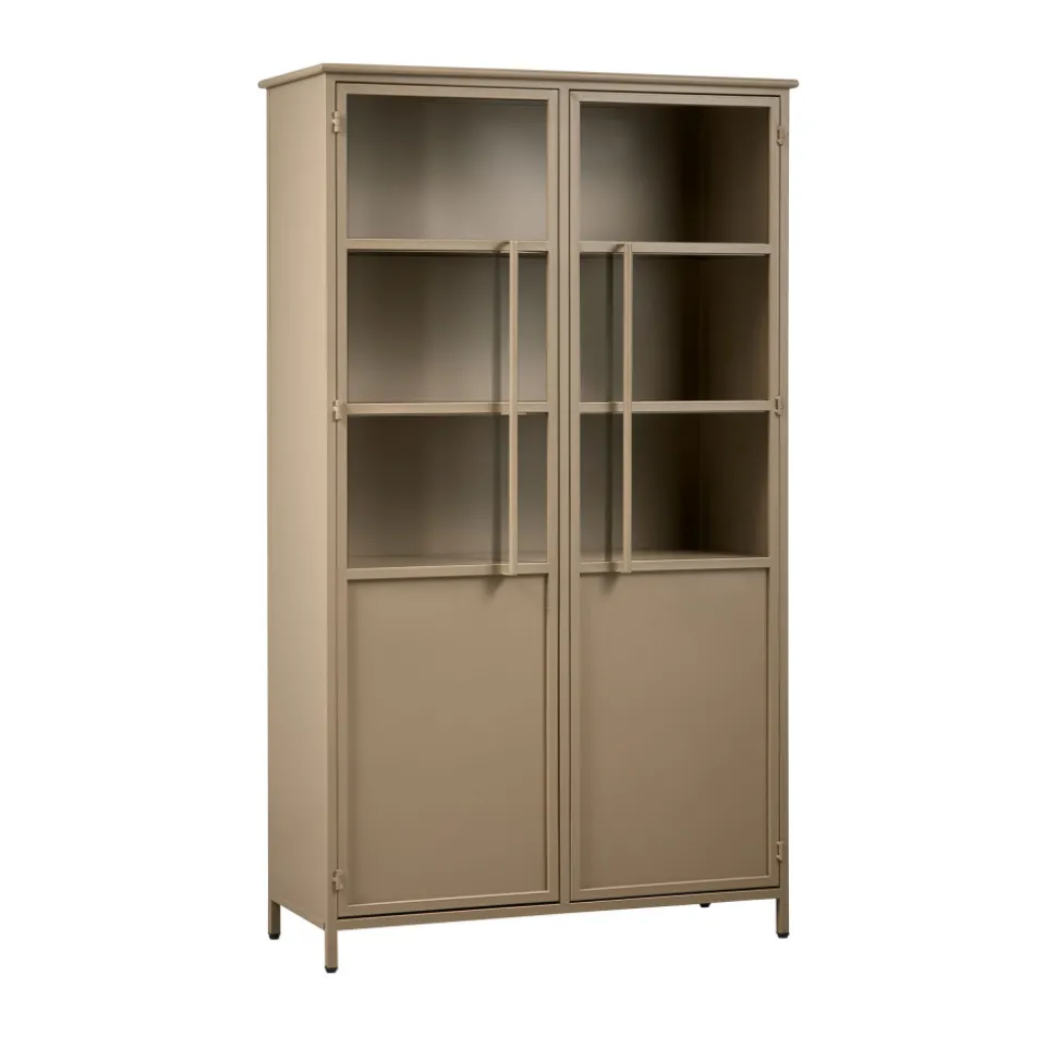 EXHIBIT Vitrine 2 portes en métal H170cm