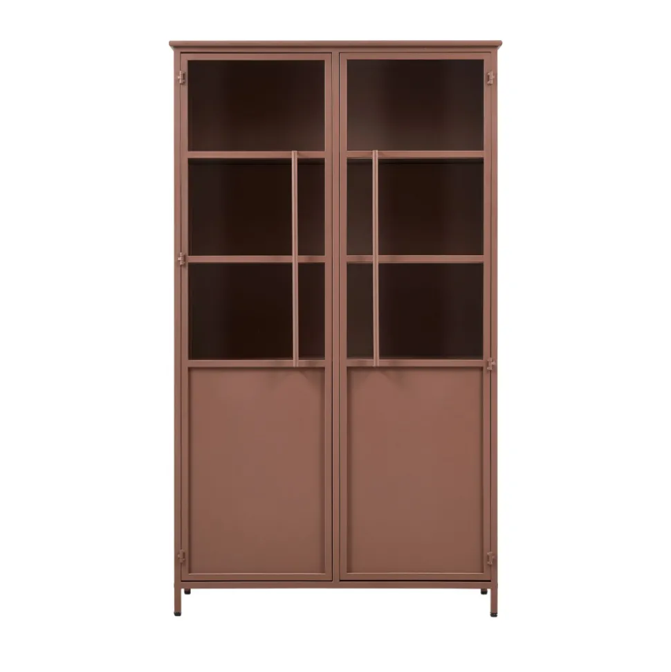 EXHIBIT Vitrine 2 portes en métal H170cm
