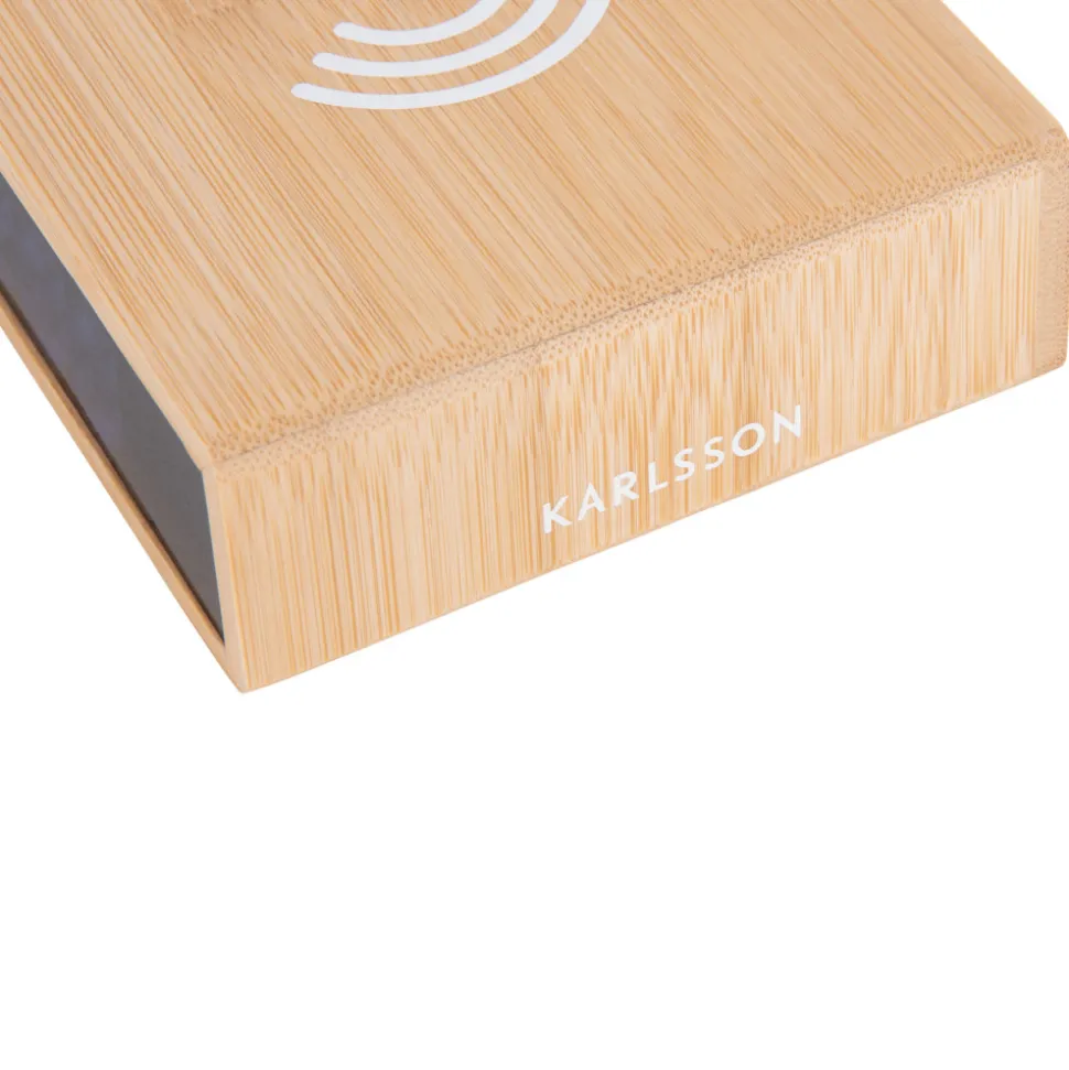 FAT Réveil en bois avec chargeur téléphone