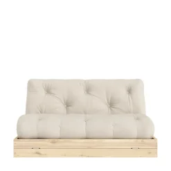 FLIP Canapé convertible 2,5 places en tissu et bois