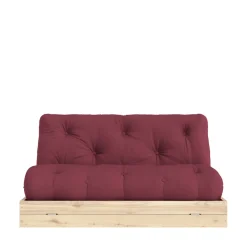 FLIP Canapé convertible 2,5 places en tissu et bois
