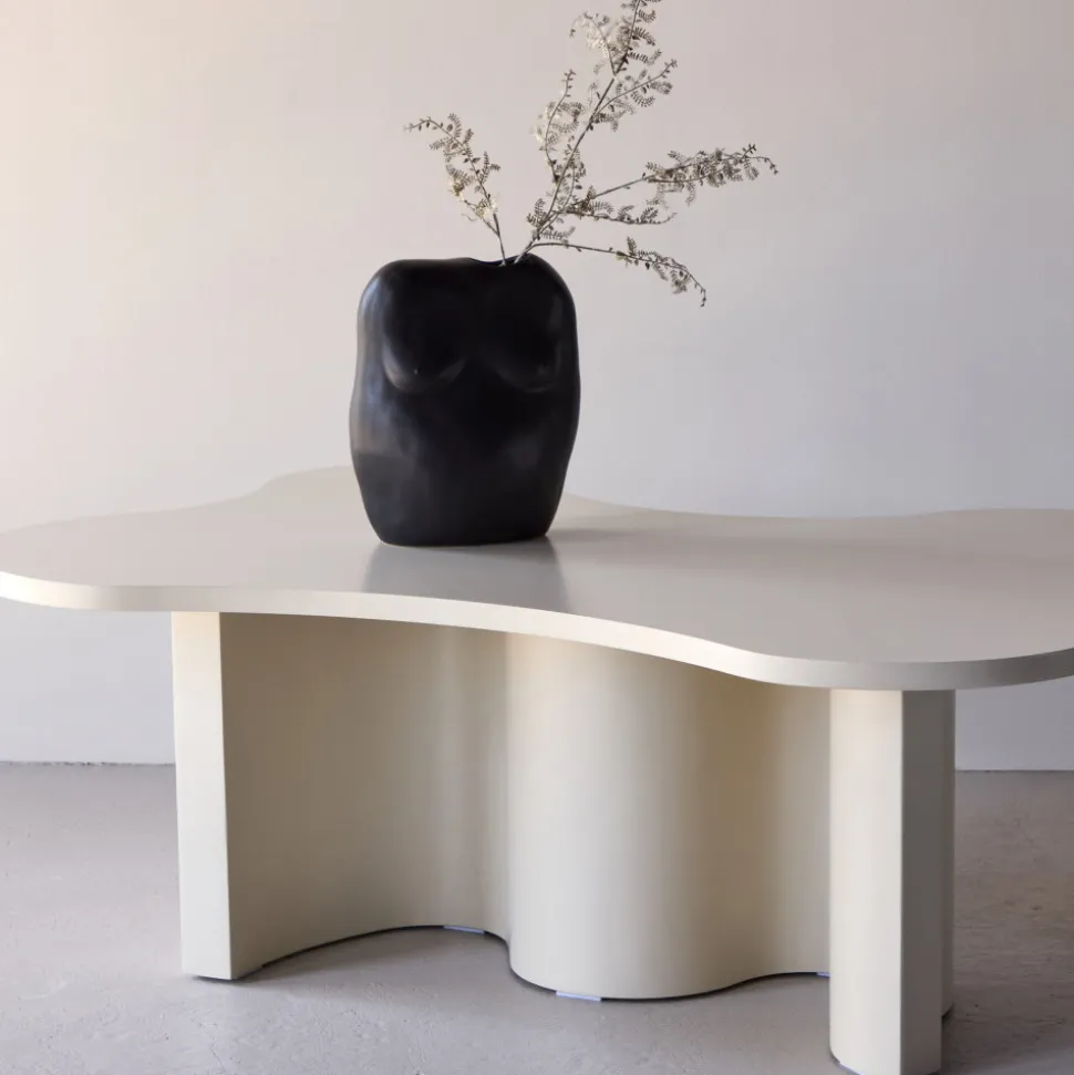 FLOW Table basse organique en bois 120x80cm