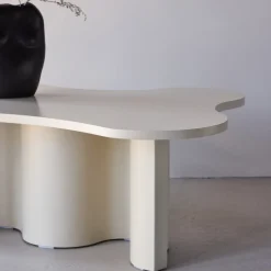 FLOW Table basse organique en bois 120x80cm