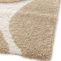FLOW Tapis contemporain à motif floral en relief