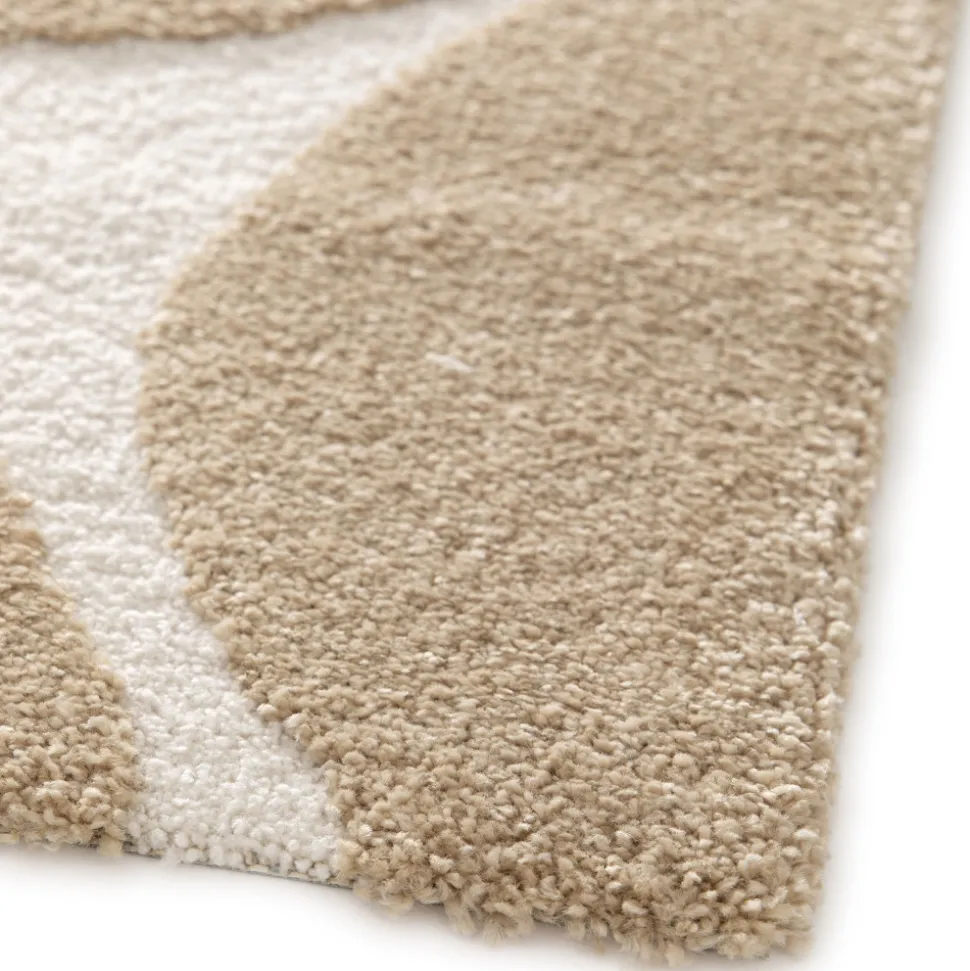 FLOW Tapis contemporain à motif floral en relief