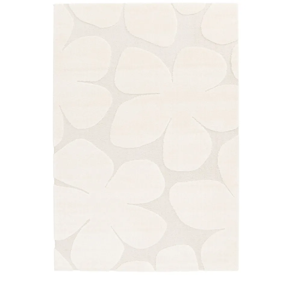 FLOW Tapis contemporain à motif floral en relief