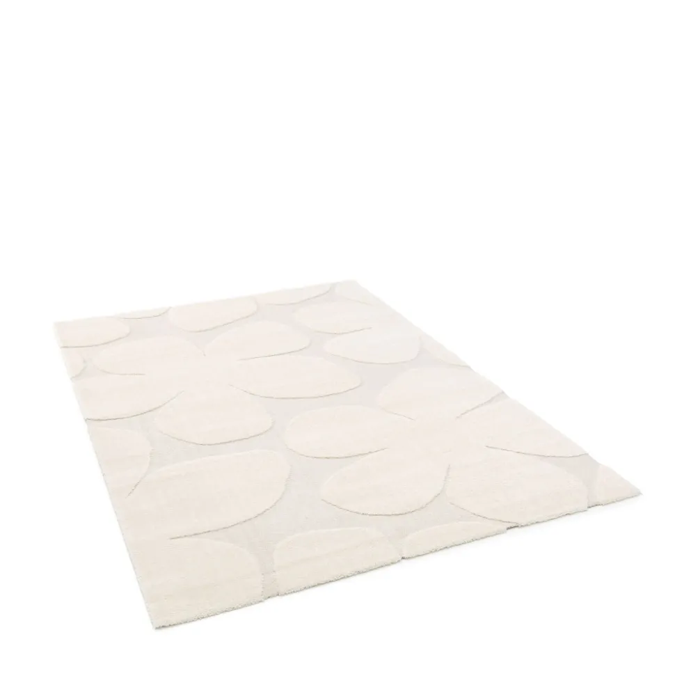 FLOW Tapis contemporain à motif floral en relief