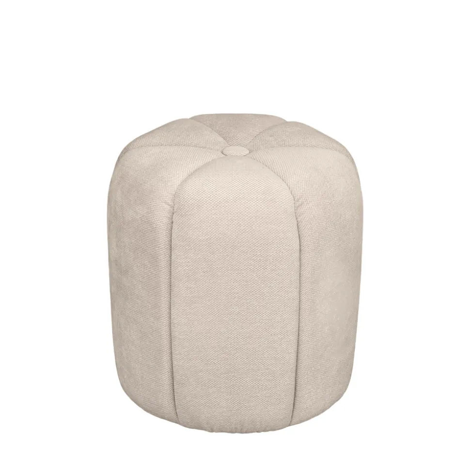 FLOWER Pouf rond en tissu ø38cm