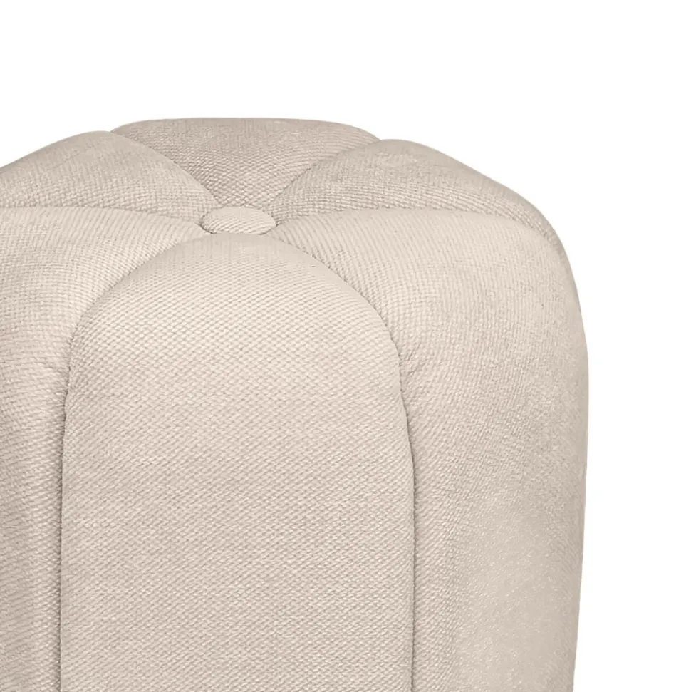 FLOWER Pouf rond en tissu ø38cm