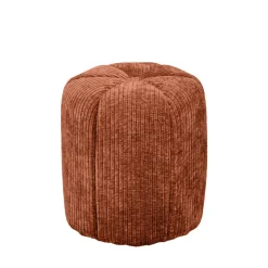 FLOWER Pouf rond en velours côtelé ø38cm
