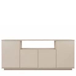 FRITZ Buffet 4 portes effet travertin L180cm