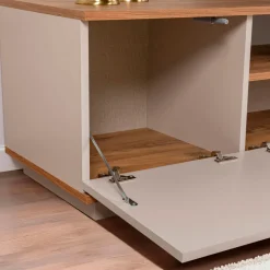 FRITZ Meuble TV 3 portes en bois L180cm