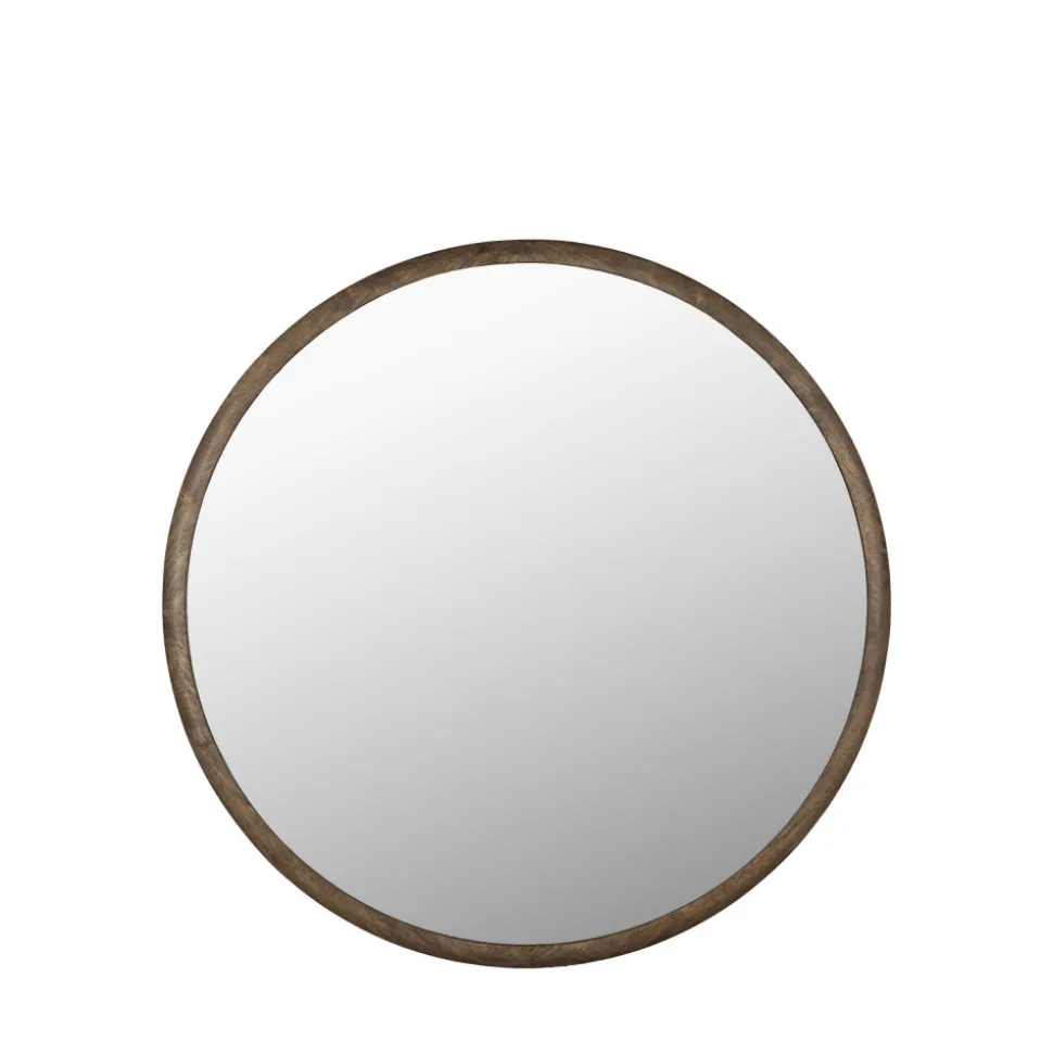 GALE Miroir rond en bois ø80cm