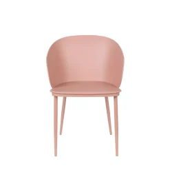 GIGI Lot de 2 chaises en résine et métal