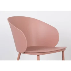 GIGI Lot de 2 chaises en résine et métal