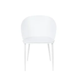 GIGI Lot de 2 chaises en résine et métal