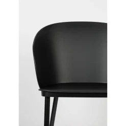GIGI Lot de 2 chaises en résine et métal