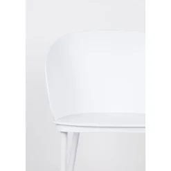 GIGI Lot de 2 chaises en résine et métal