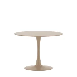 GLADE Table à manger ronde 4 personnes en bois et métal ø100cm
