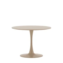 GLADE Table à manger ronde 4 personnes en bois et métal ø100cm