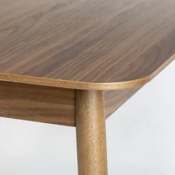 GLIMPS Table à manger extensible 4 à 6 personnes 120-162x80cm en bois