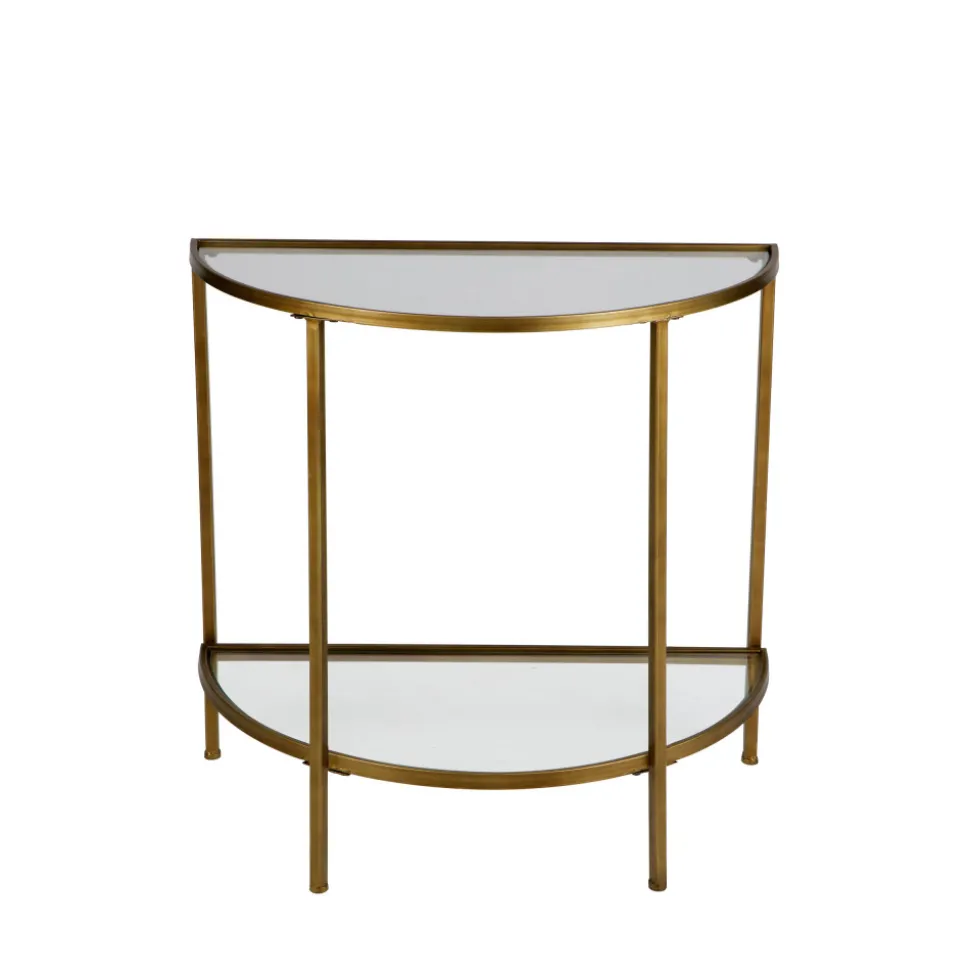 GODDESS Console en métal et verre