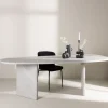 GRONVIK Table à manger 10 personnes organique effet marbre