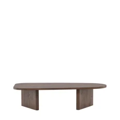 GRONVIK Table basse organique en bois 130x65cm