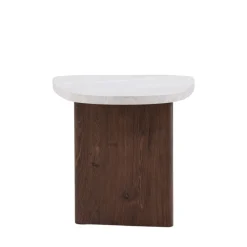 GRONVIK Table basse organique effet marbre 70x45cm