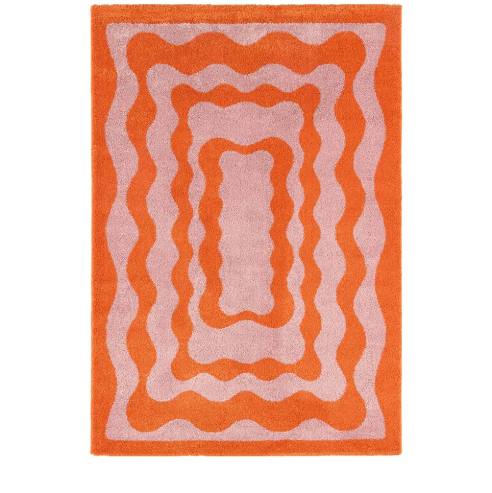 GROOVE Tapis vintage à motif festonné