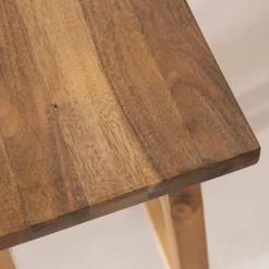 HANOTILO Tabouret de bar en acacia H66cm